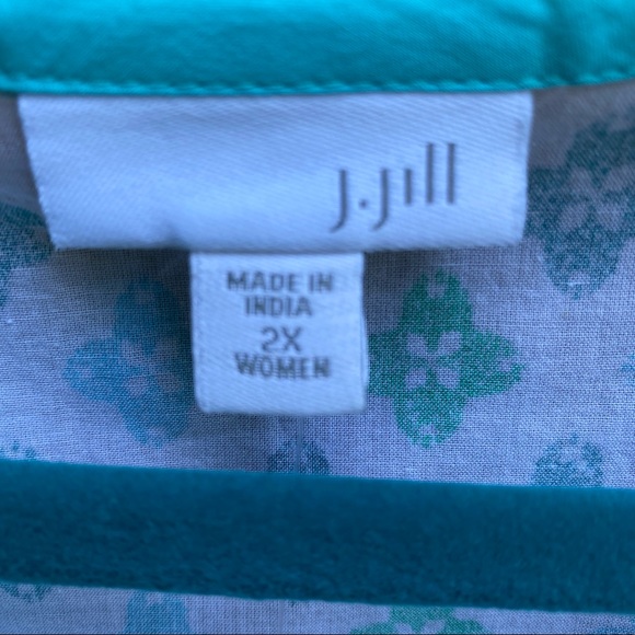 J. Jill Notched Neck Cotton Tunic - NWT - Picture 4 of 8